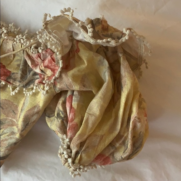 Zimmermann Melody Floral Linen-Cotton Crop Top - Picture 7 of 7